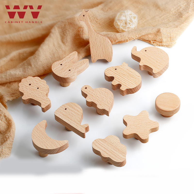 Furniture Hardware Drawer Pulls - WV Wooden Door Handles Animal Wood