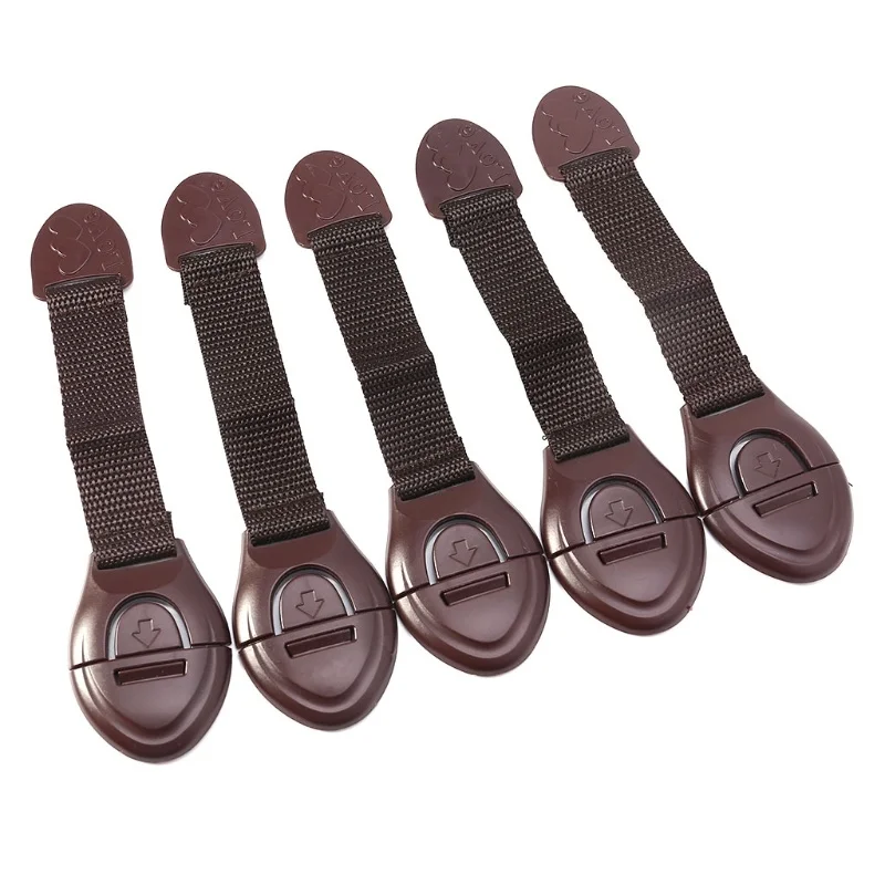 Furniture Hardware Bolts - 5pcs/lot Brown Cabinet Safety Lock for