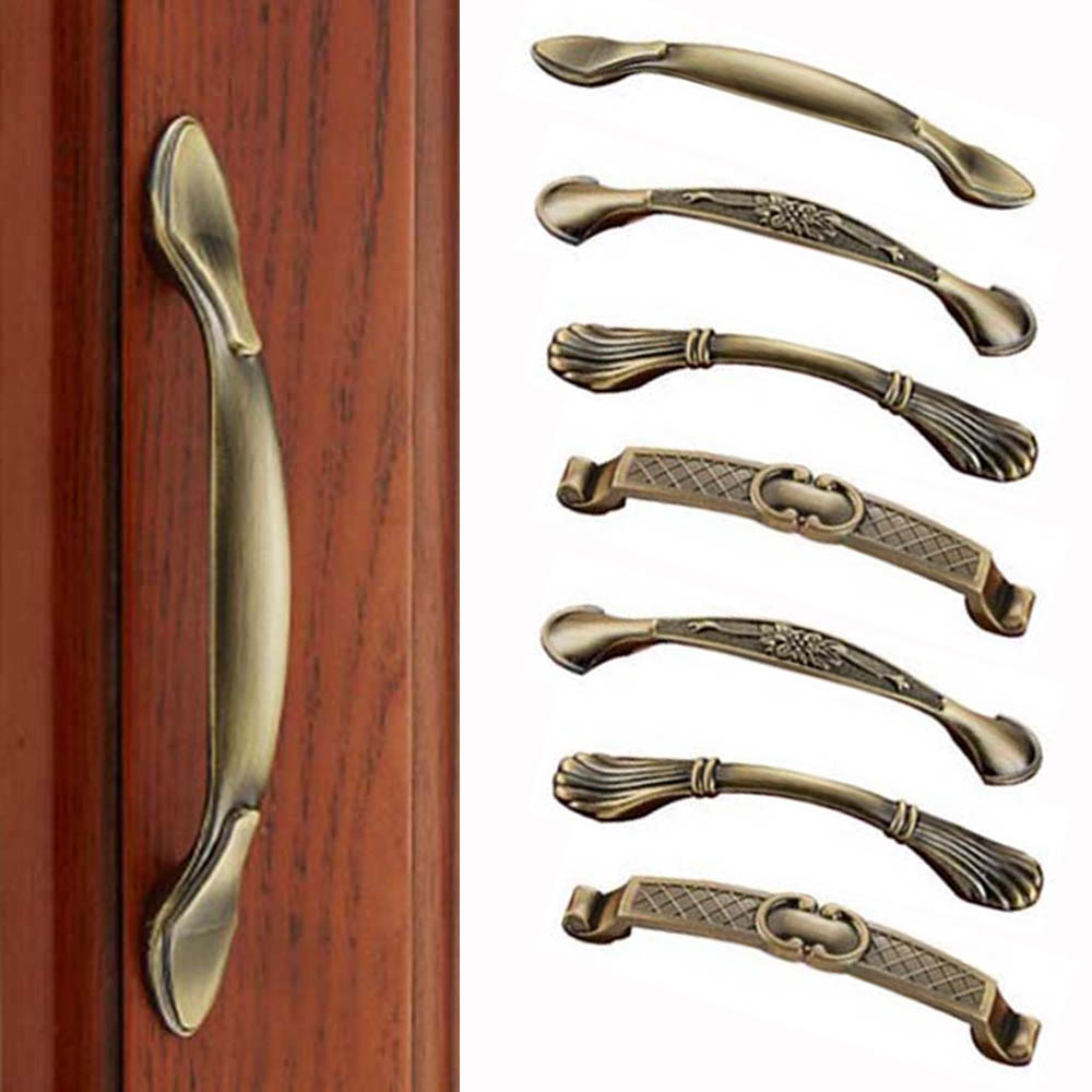 Furniture Hardware Drawer Pulls - Vintage Bronze Wardrobe Dresser Cabinet Pull