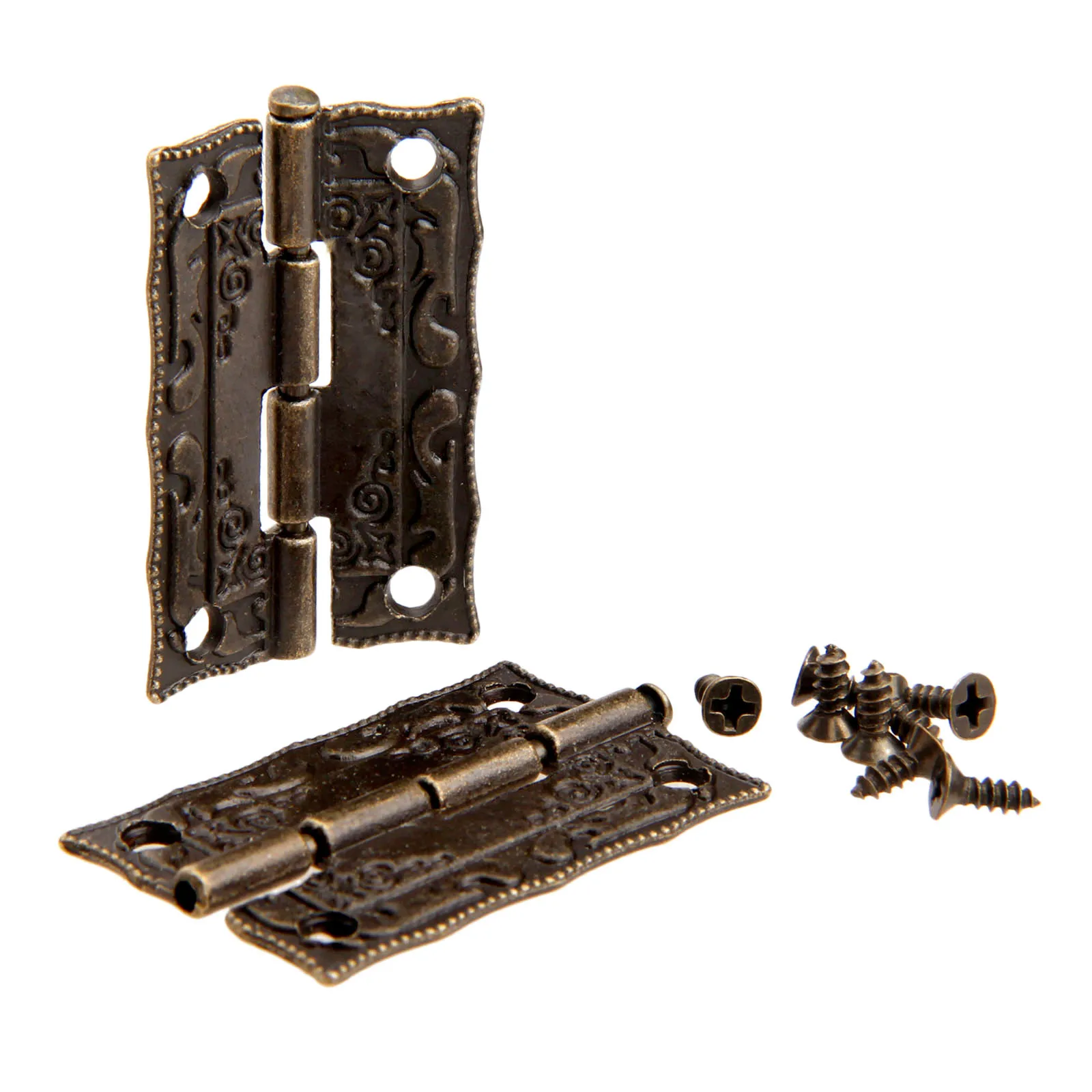 Furniture Hardware Vintage - 10pcs Hinges 36*23mm Iron Antique Bronze