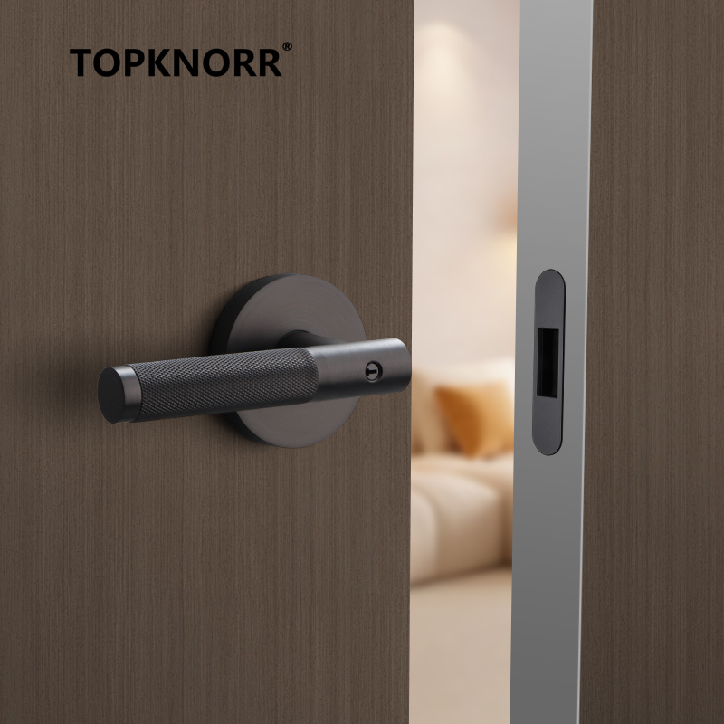 Zinc Furniture Hardware - Magnetic Three-Bar Hand Lock with Key