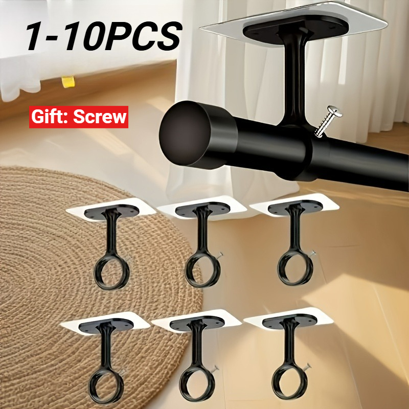 Furniture Hardware Accessories - Non Perforated Ceiling Curtain Rod Bracket,