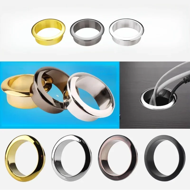 Furniture Hardware Outlet - 1/10pc Alloy Table Cable Outlet Grommet