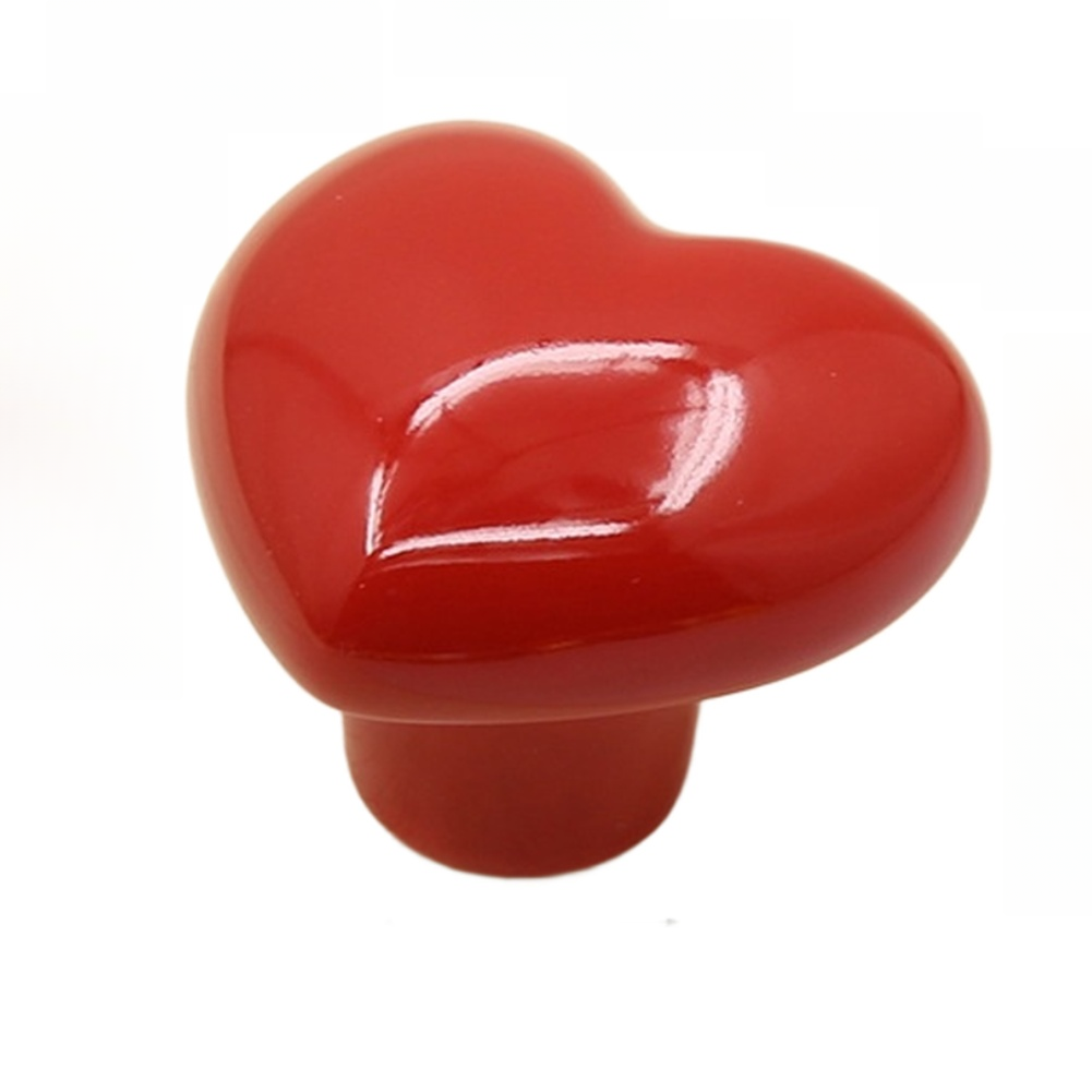 Furniture Hardware Drawer Pulls - Heart Shaped Pottery Cabinet Handle No