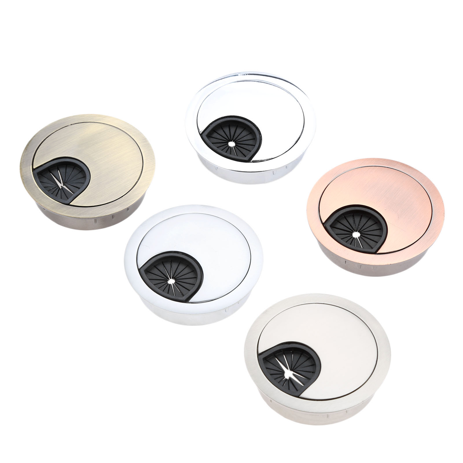 Furniture Hardware Outlet - 1Pc Zinc Alloy Desk Wire Hole