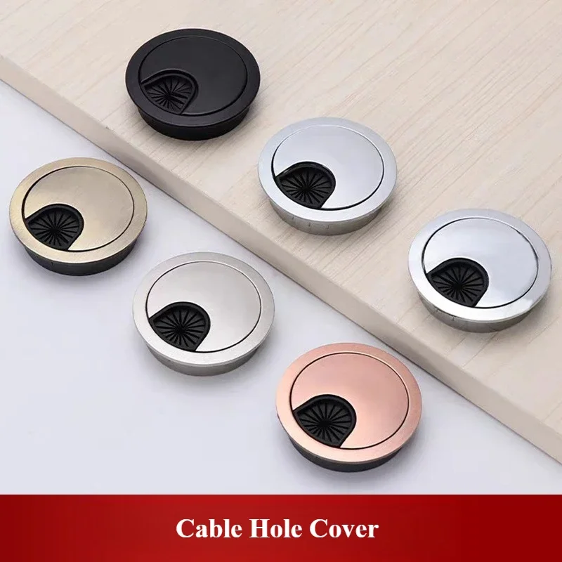 Zinc Furniture Hardware - 1Pcs Desk Wire Hole Cover Base