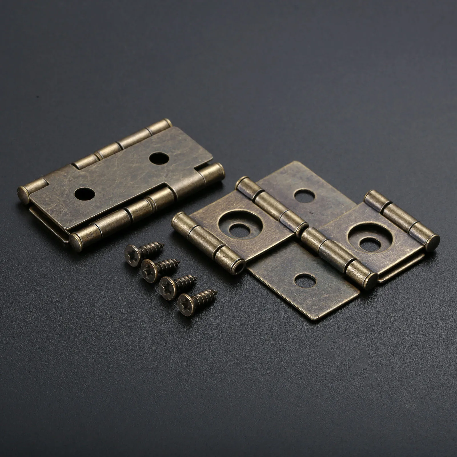 Furniture Hardware Vintage - 2pcs Antique Bronze Double Bearing Screen