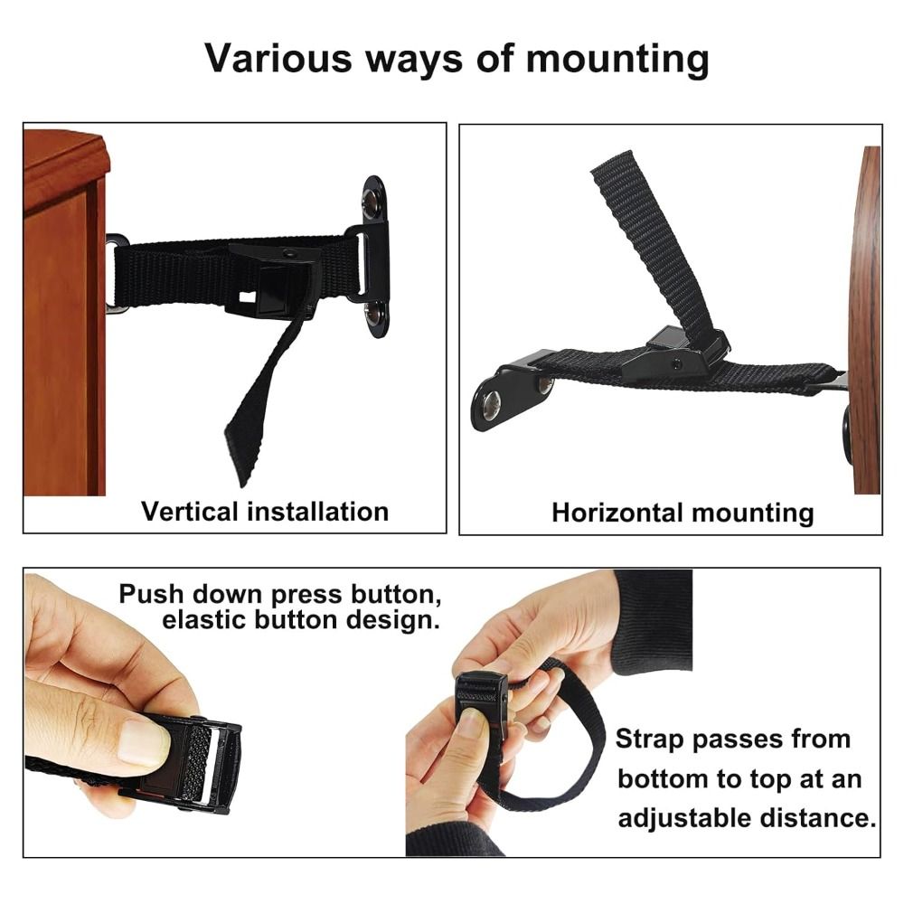 Furniture Hardware Bolts - Easy Install Earthquake Proof Furniture Anchors