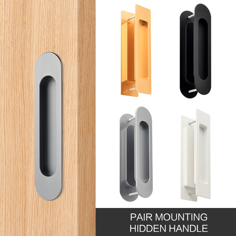 Z. A. Furniture - Recessed Embedded Handles For Concealed Sliding