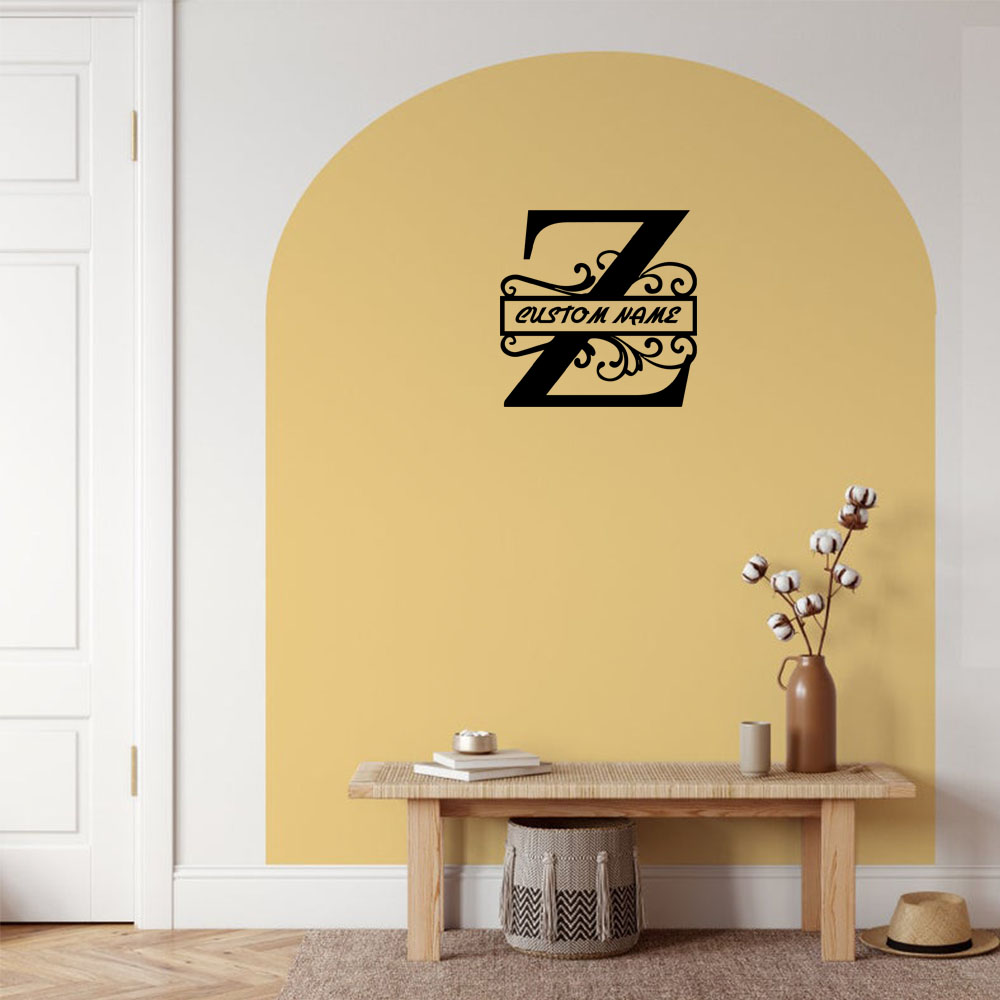 Z. A. Furniture - 1PC Colorful Letter Z Customizable Text