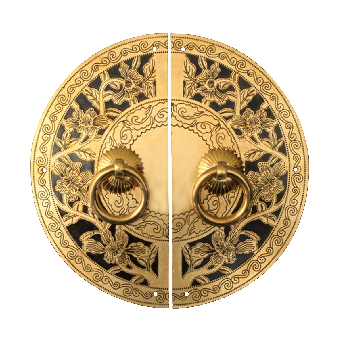 Furniture Hardware Vintage - Vintage Brass Latch Plate Handle Pull