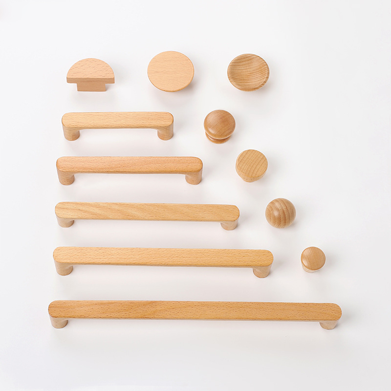 Nordic Wooden Furniture Handle - Furniture Hardware Drawer Pulls ulasan dan harga