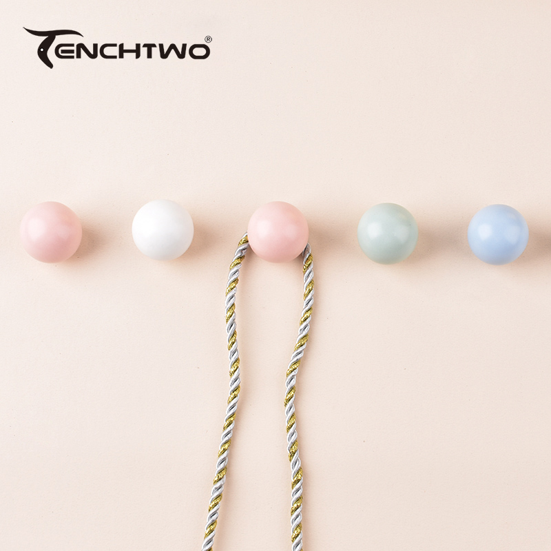 Round Ceramic Hook Clothes Han - Furniture Hardware Supplies ulasan dan harga