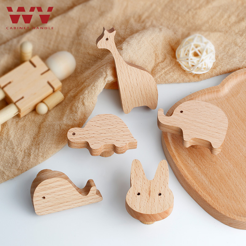 WV Wooden Door Handles Animal  - Furniture Hardware Drawer Pulls ulasan dan harga