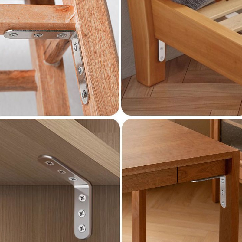 4pcs Right Angle Brackets, L-S - Used Furniture Hardware ulasan dan harga