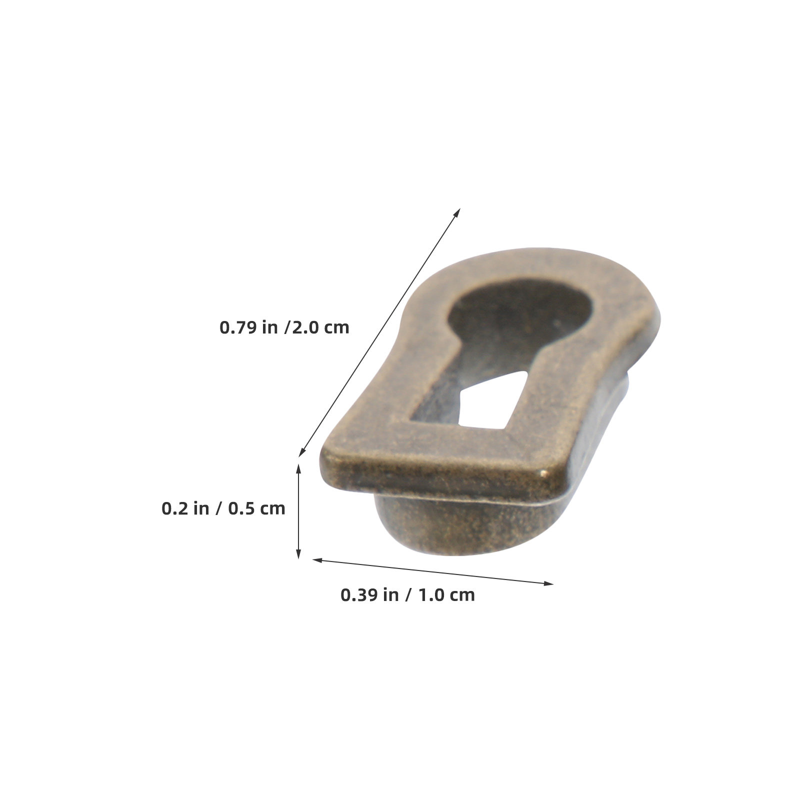 12Pcs Oval Zinc Alloy Keyhole  - Furniture Hardware Bolts ulasan dan harga