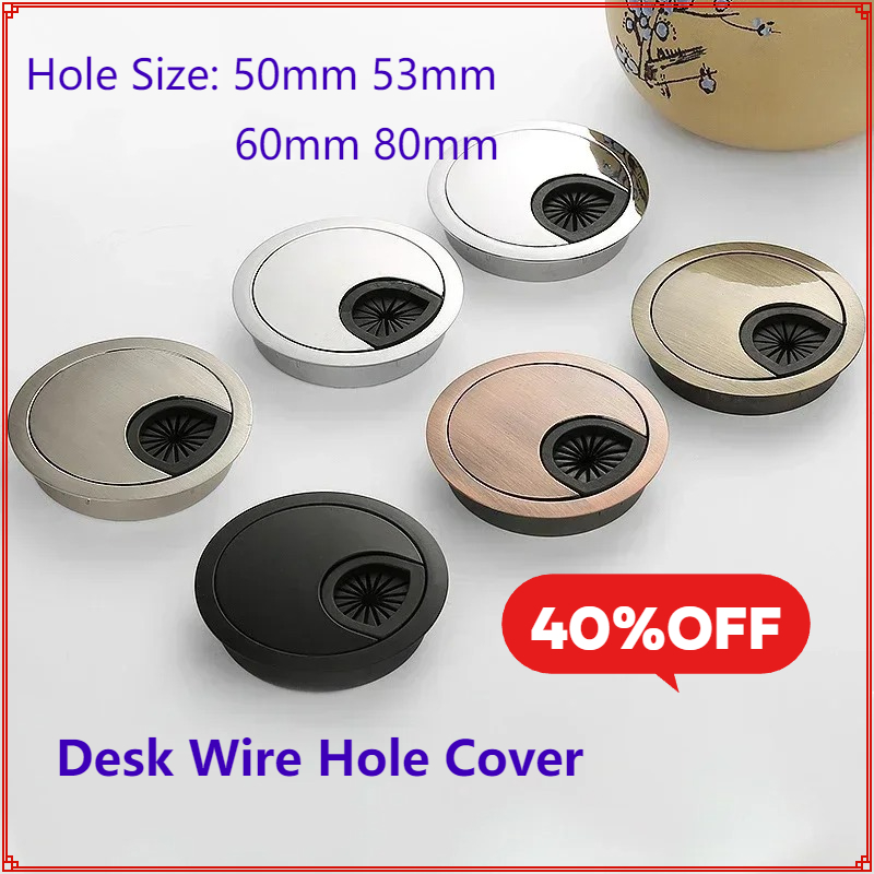 Zinc Alloy Desk Wire Hole Cove - Furniture Hardware Outlet ulasan dan harga
