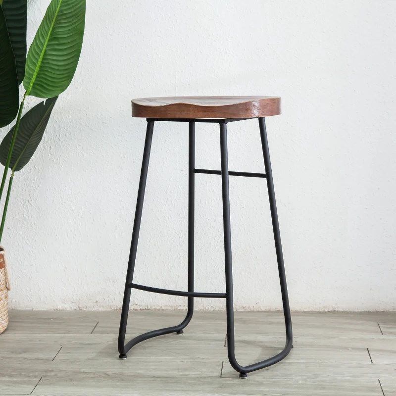 Simple Modern Iron Bar Chairs, - Z. A. Furniture ulasan dan harga