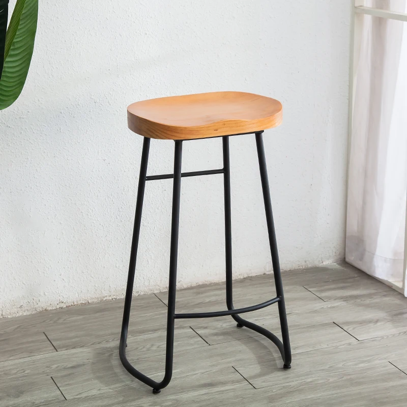 Simple Modern Iron Bar Chairs, - Z. A. Furniture ulasan dan harga