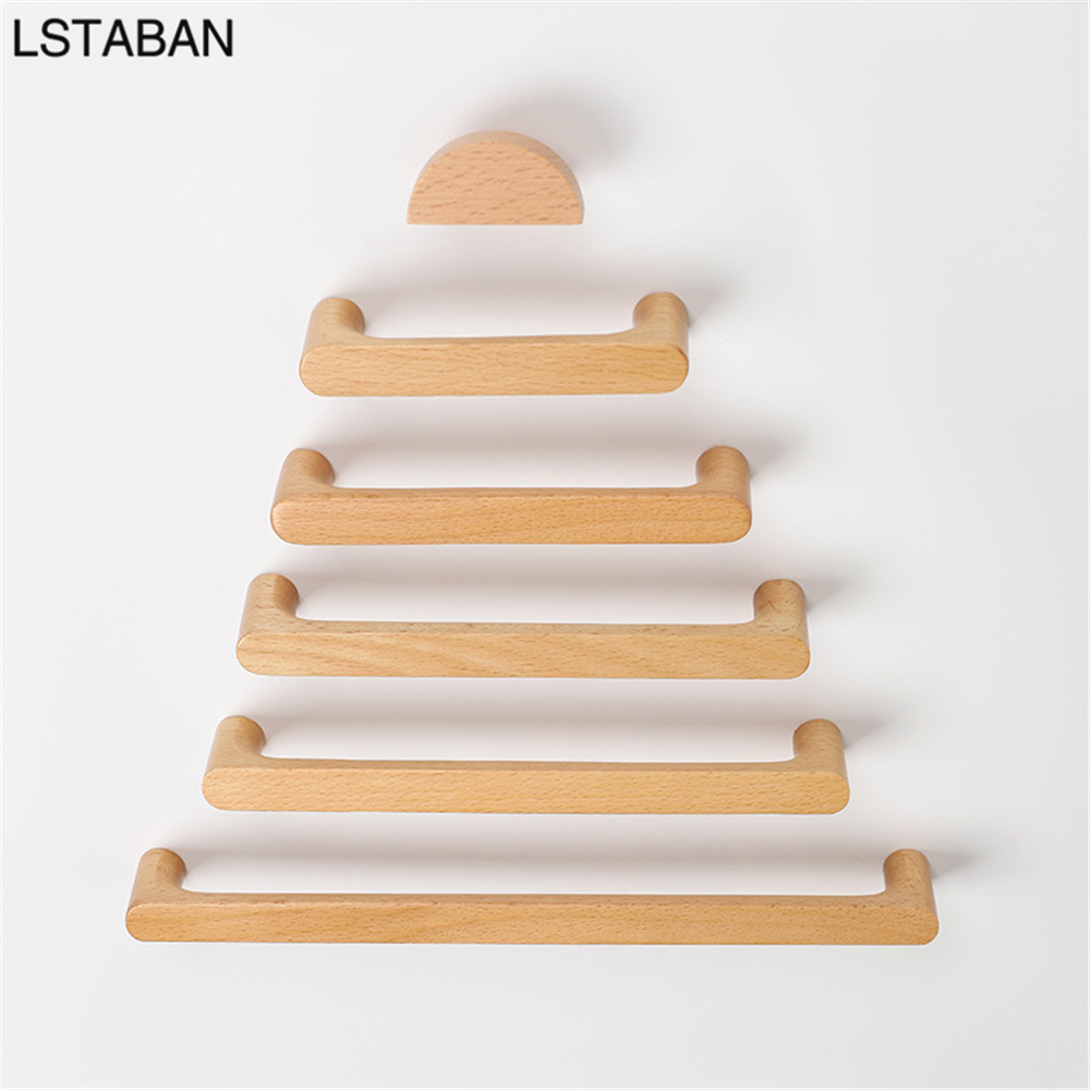 Nordic Wooden Cabinet Handles  - Furniture Hardware Drawer Pulls ulasan dan harga