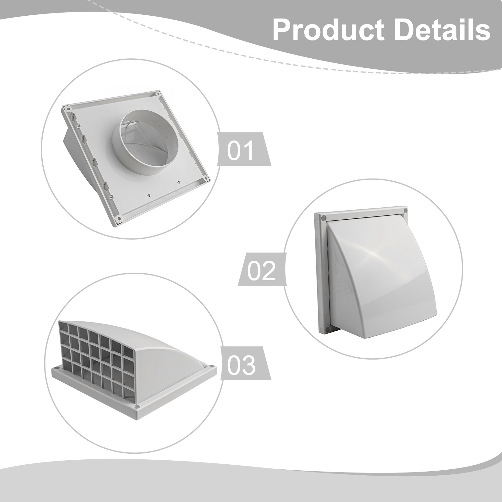 100MM,125MM,150MM Exterior Wal - Furniture Hardware Outlet ulasan dan harga