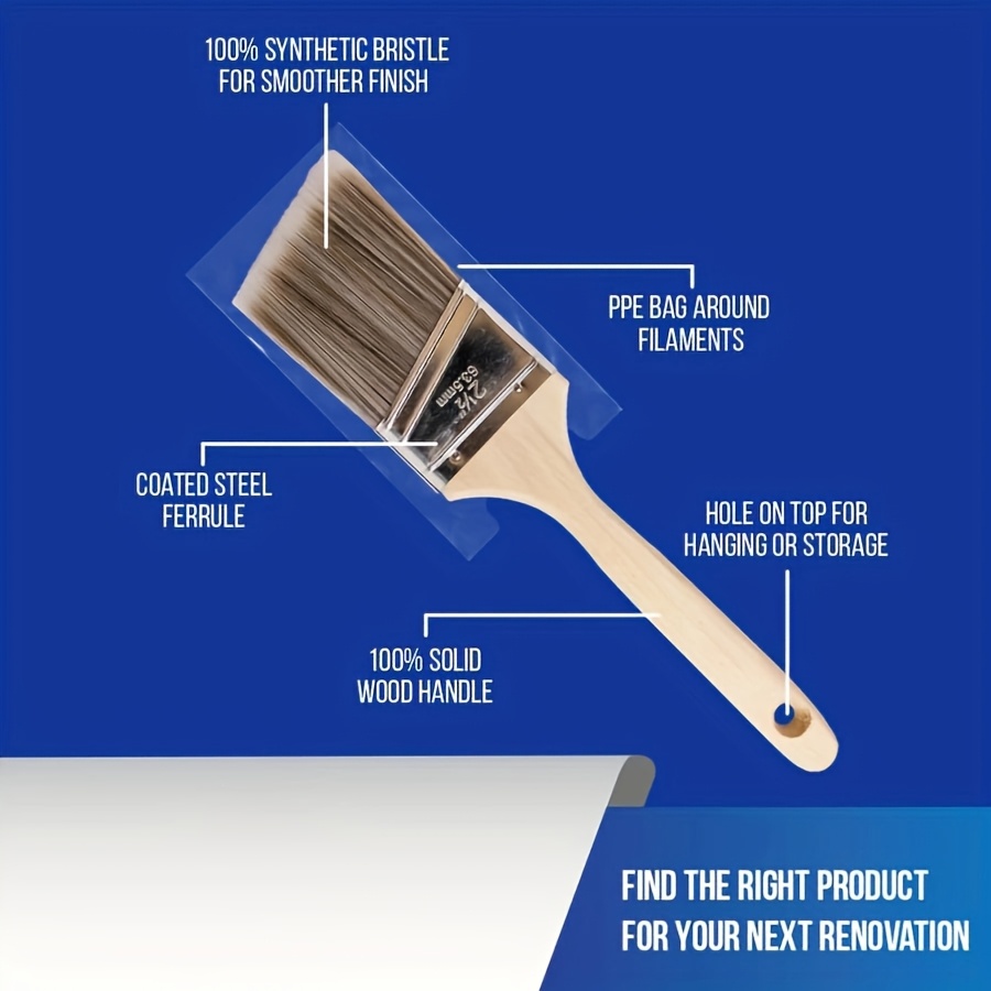 5Pcs High Quality Paint Brush  - Furniture Hardware Supplies ulasan dan harga