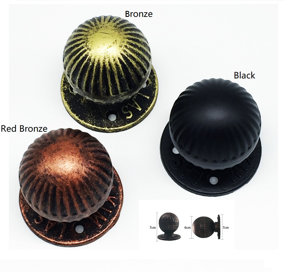 Round Ball Vintage Iron Wooden - Furniture Hardware Vintage ulasan dan harga