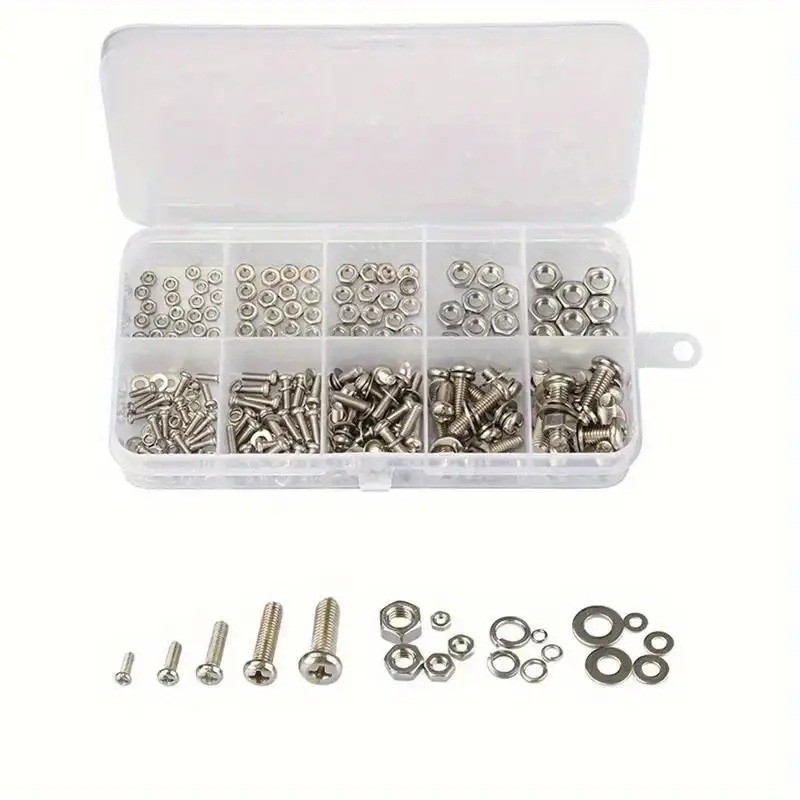 320PCS Hex Nuts & Bolts Set M2 - Furniture Hardware Bolts ulasan dan harga