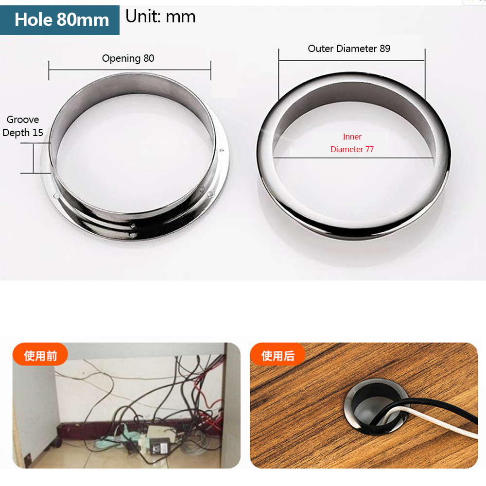 Wire Hole Cover Computer Table - Furniture Hardware Outlet ulasan dan harga