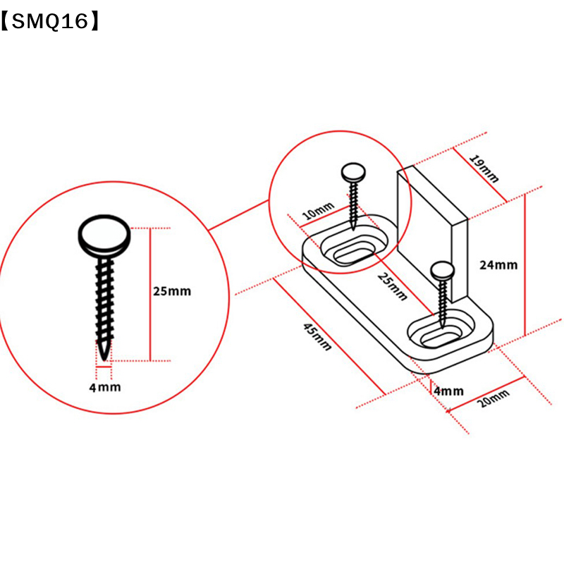 2pcs Sliding  Floor Guide Adju - Furniture Hardware Accessories ulasan dan harga