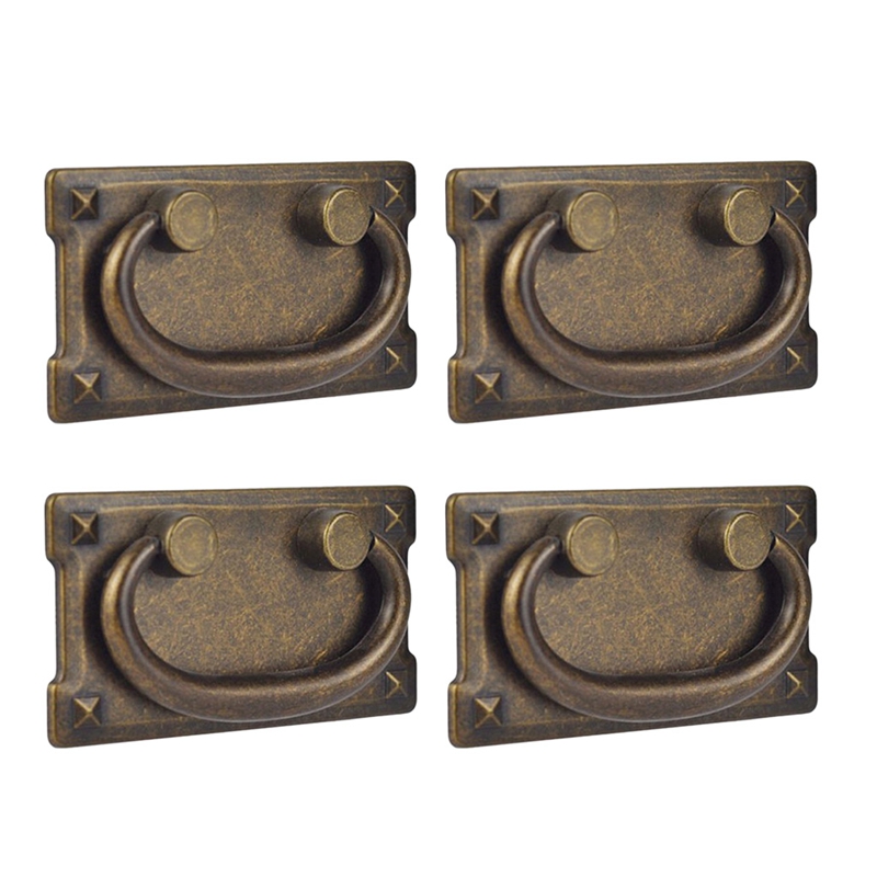 4Pcs Vintage Antique Bronze Dr - Furniture Hardware Supplies ulasan dan harga