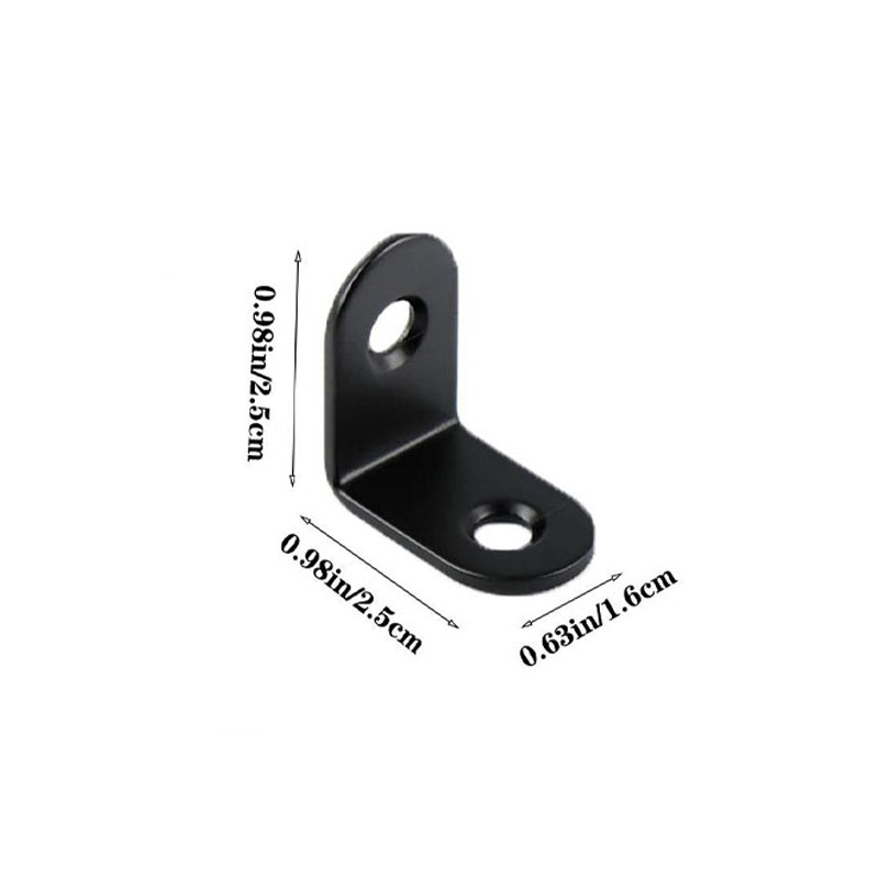 12pcs black metal right angle  - Used Furniture Hardware ulasan dan harga