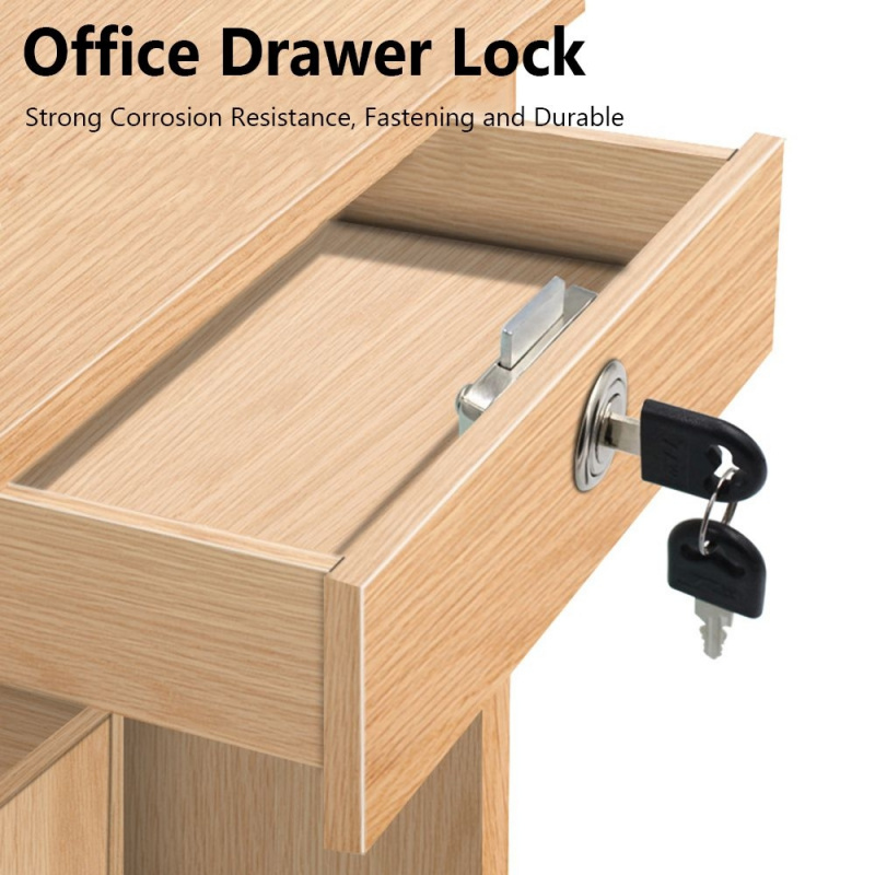 Zinc Alloy Drawer Lock with 2  - Furniture Hardware Accessories ulasan dan harga