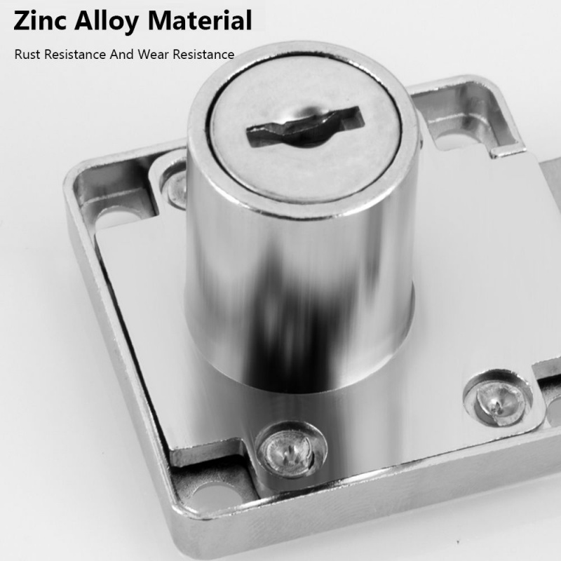 Zinc Alloy Drawer Lock with 2  - Furniture Hardware Accessories ulasan dan harga
