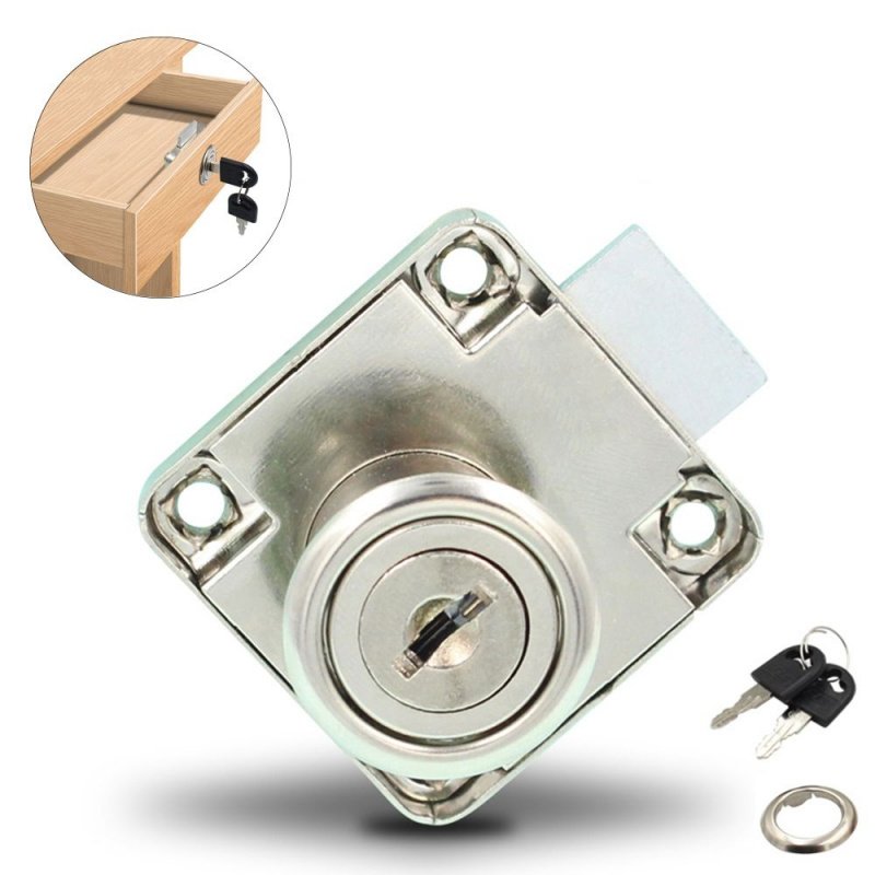 Zinc Alloy Drawer Lock with 2  - Furniture Hardware Accessories ulasan dan harga