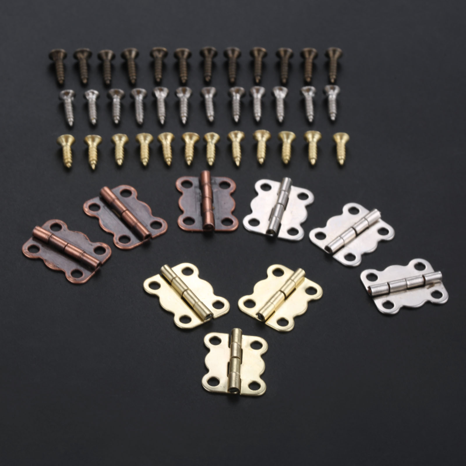 10pcs Butterfly Hinges w/screw - Furniture Hardware Vintage ulasan dan harga