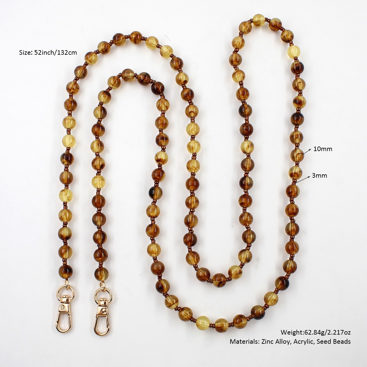 Women Glass Bead Bag Chain Lon - Zinc Furniture Hardware ulasan dan harga