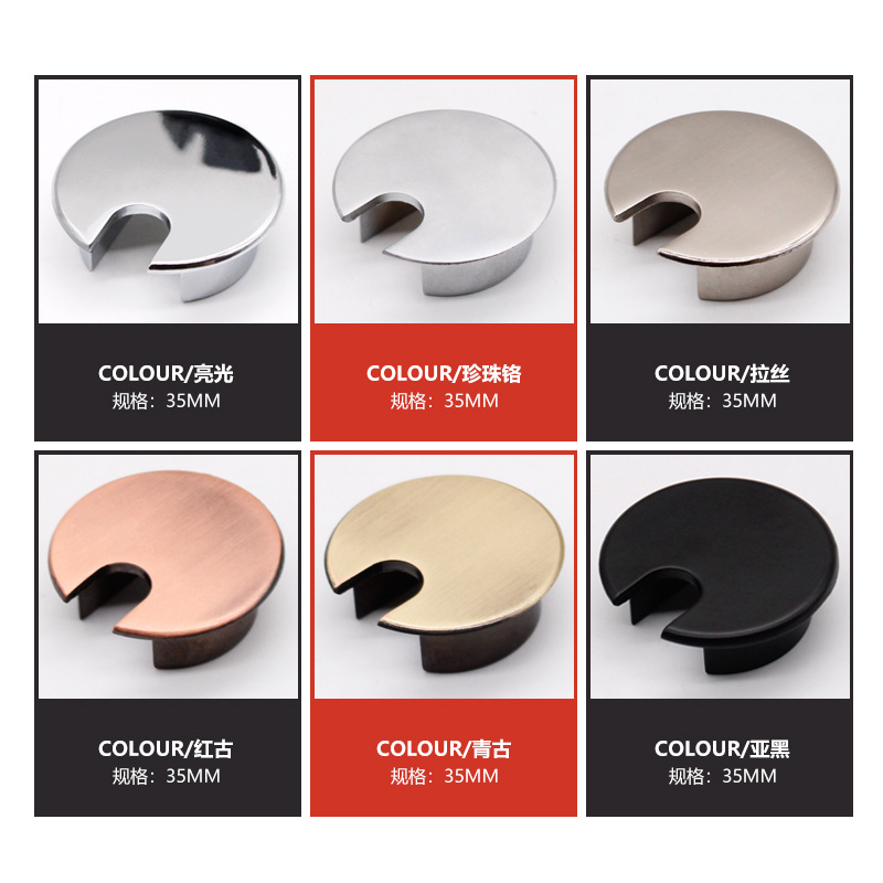 35MM Round Wire Cable Holder Z - Furniture Hardware Outlet ulasan dan harga