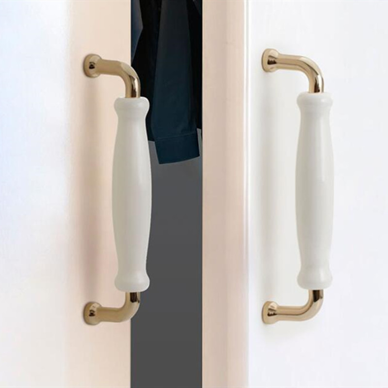 White Ceramic Door Handles Mod - Furniture Hardware Drawer Pulls ulasan dan harga