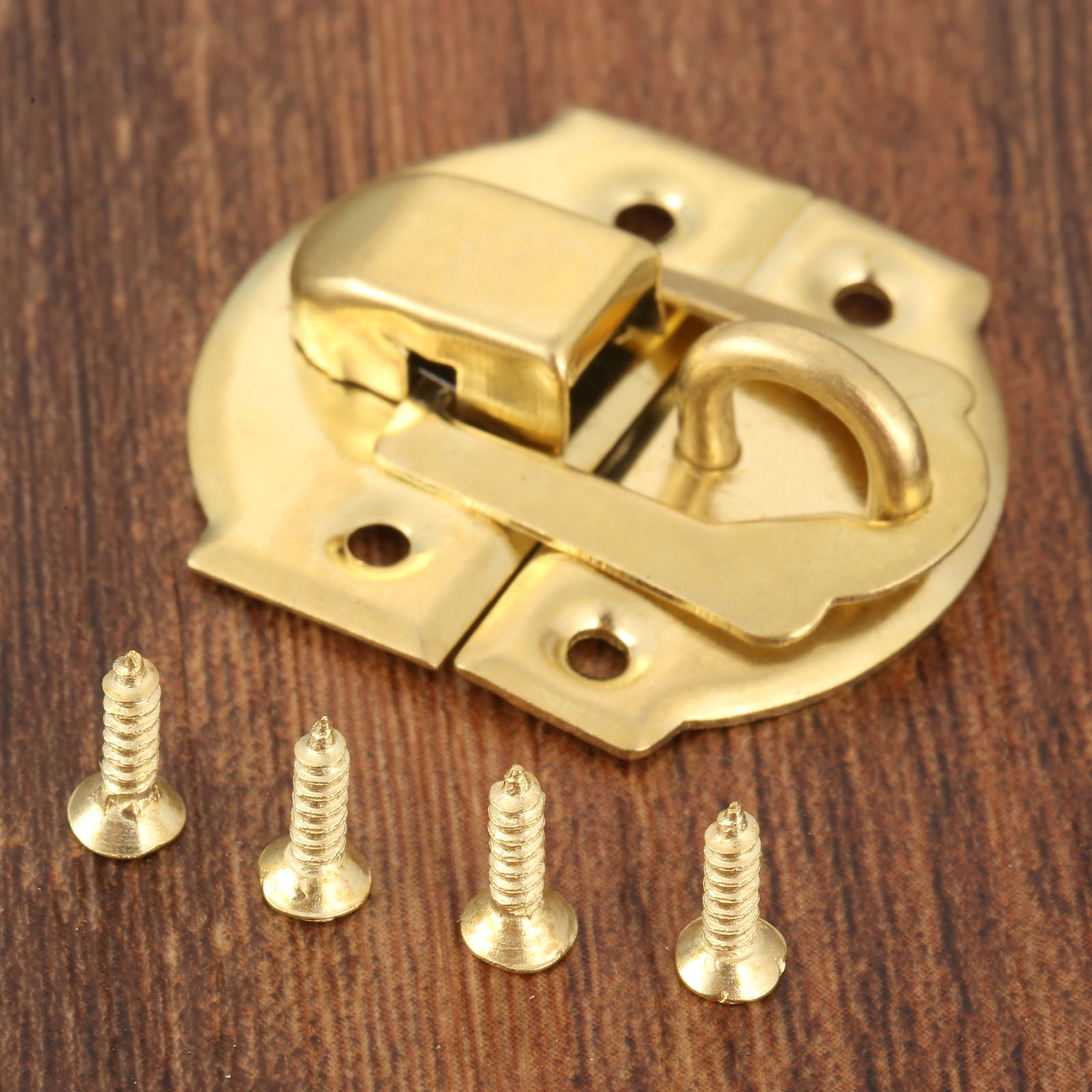 10pcs Golden Box Latch Clasps  - Furniture Hardware Vintage ulasan dan harga