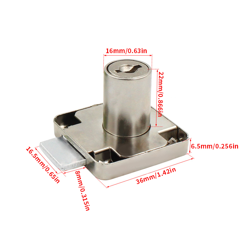 2/5 Sets of Drawer Locks with  - Used Furniture Hardware ulasan dan harga