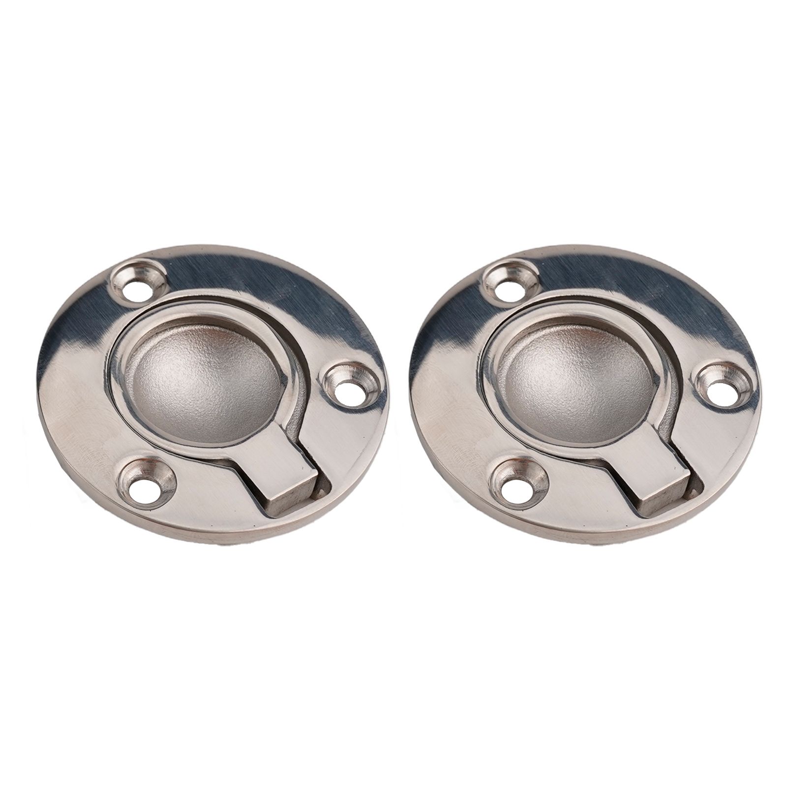 2Pcs 316 Stainless Steel Flush - Furniture Hardware Drawer Pulls ulasan dan harga