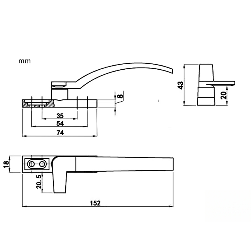 Left Right Hand White Replacem - Zinc Furniture Hardware ulasan dan harga
