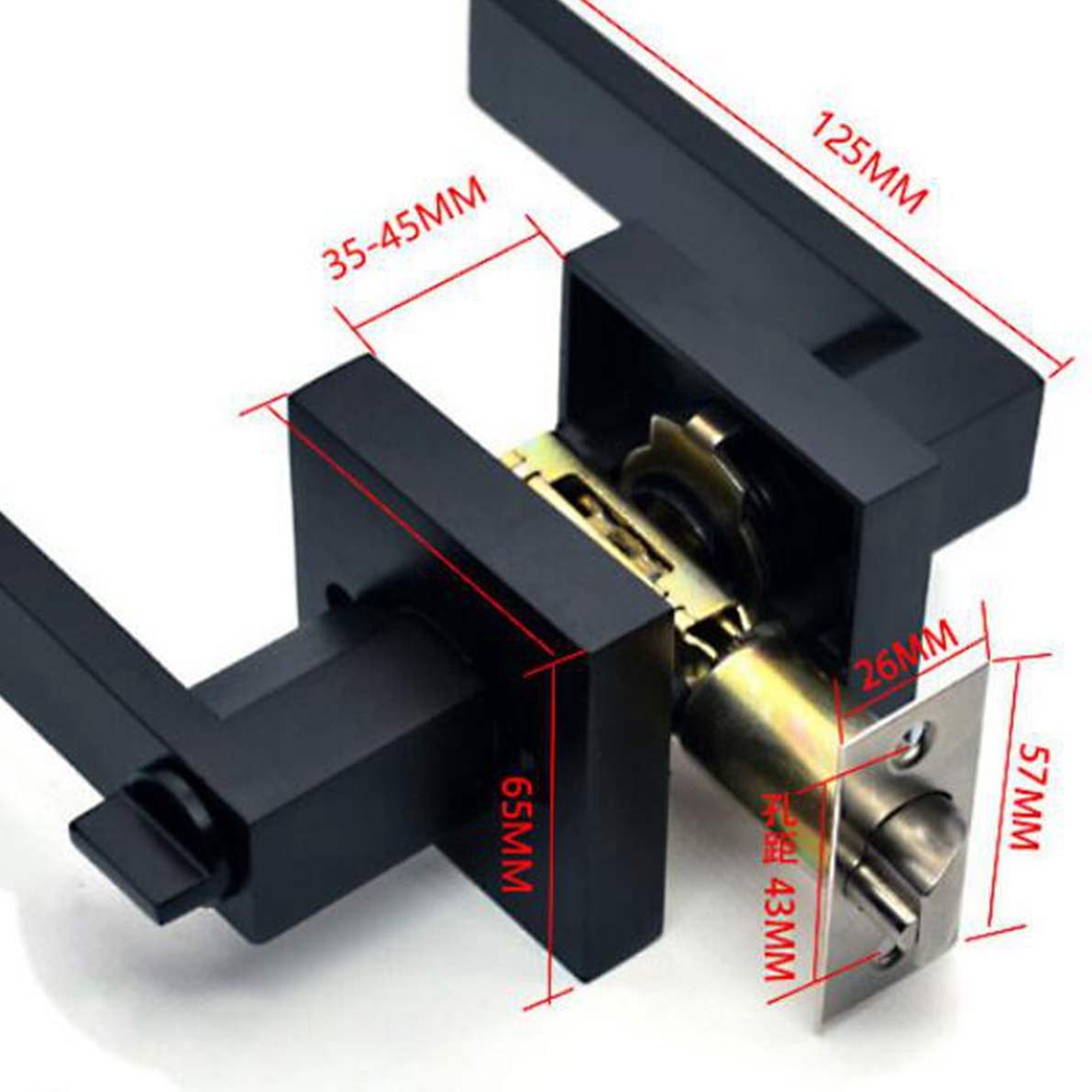Black Door Handle Door Handle  - Zinc Furniture Hardware ulasan dan harga