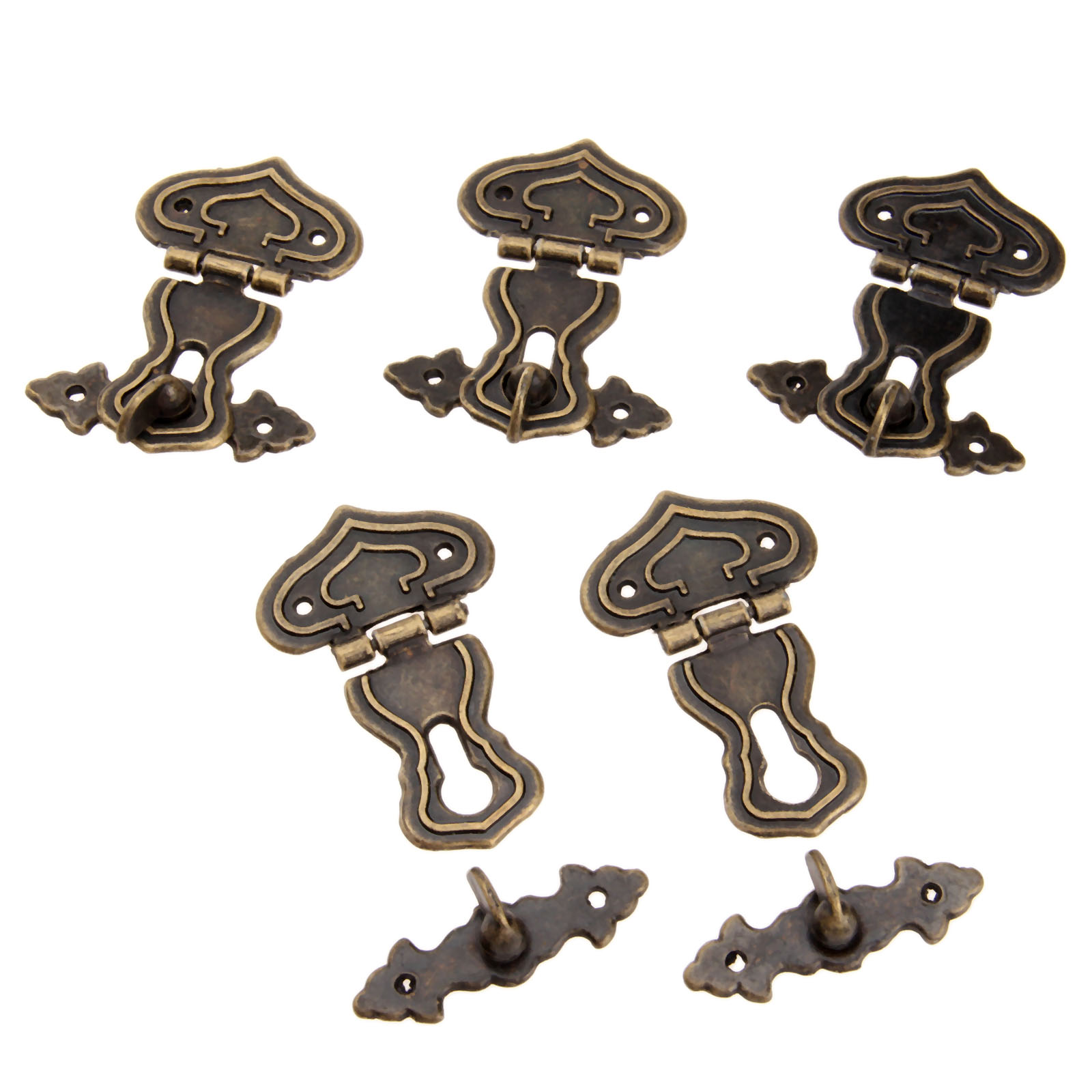 5Pcs 63x47mm Antique Metal Loc - Furniture Hardware Vintage ulasan dan harga