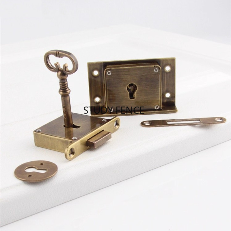 1PC Antique Metal Drawer Lock  - Furniture Hardware Bolts ulasan dan harga