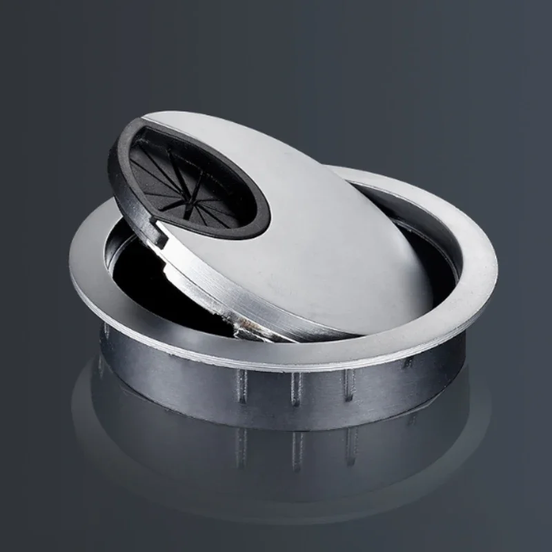 1Pcs Desk Wire Hole Cover Base - Zinc Furniture Hardware ulasan dan harga
