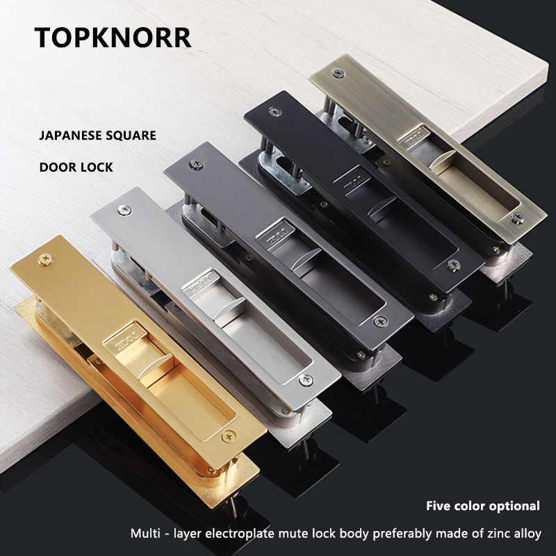 Invisible Sliding Door Lock Pu - Zinc Furniture Hardware ulasan dan harga