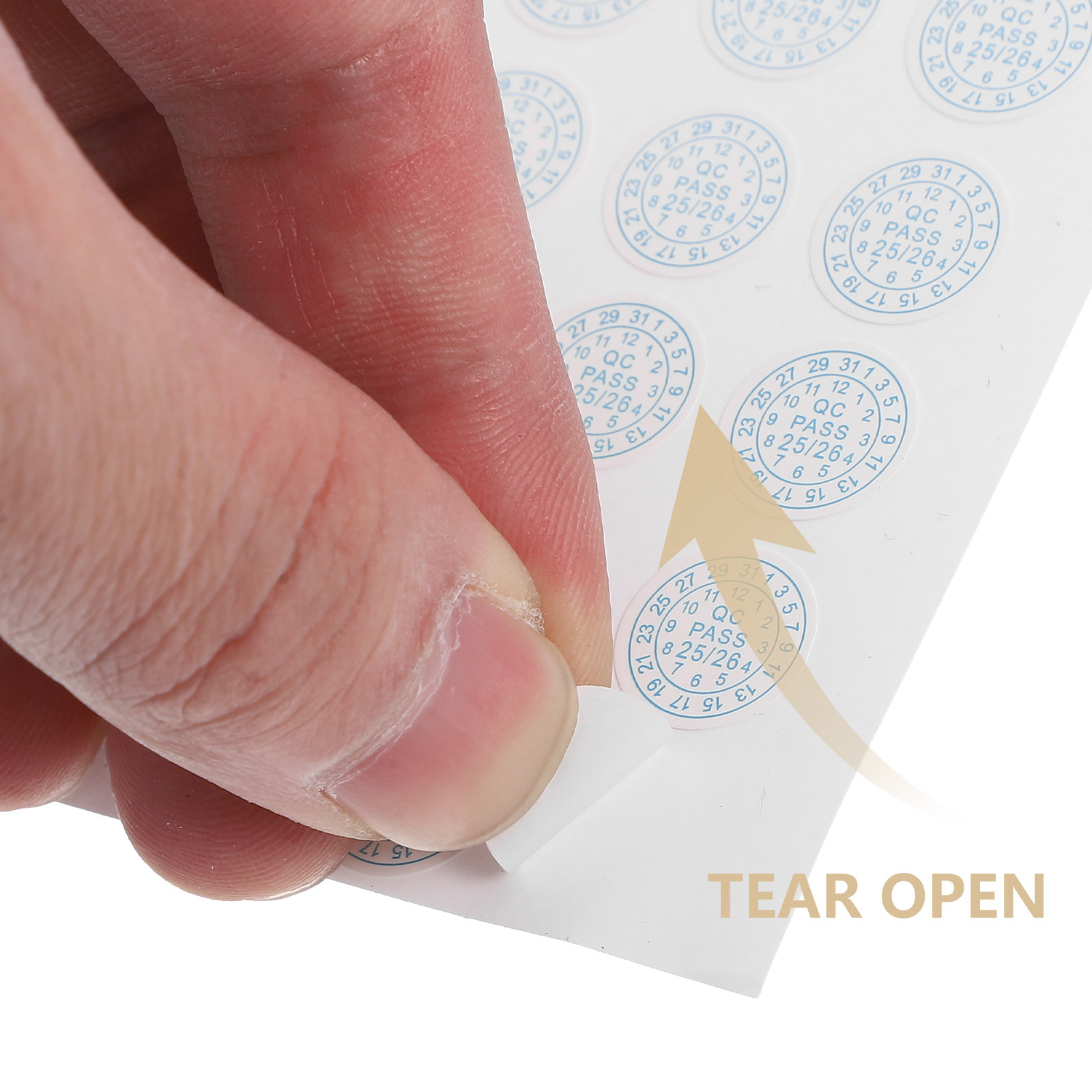 5 Sheets Round Tamper Evident  - Furniture Quality Control ulasan dan harga