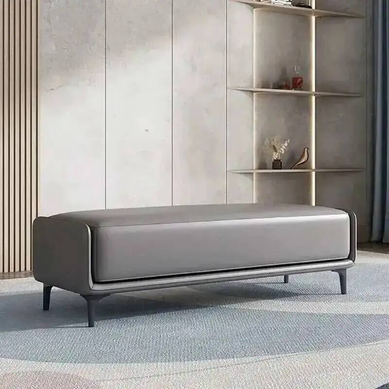 leather Bed Living Room Stools - Z. A. Furniture ulasan dan harga